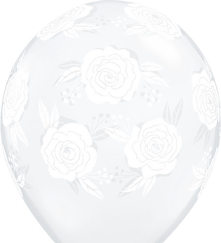 Giant diamond clear roses - 36",
