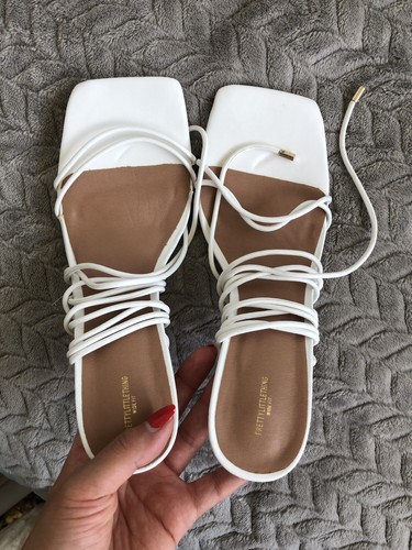 White plt tie heels - white,