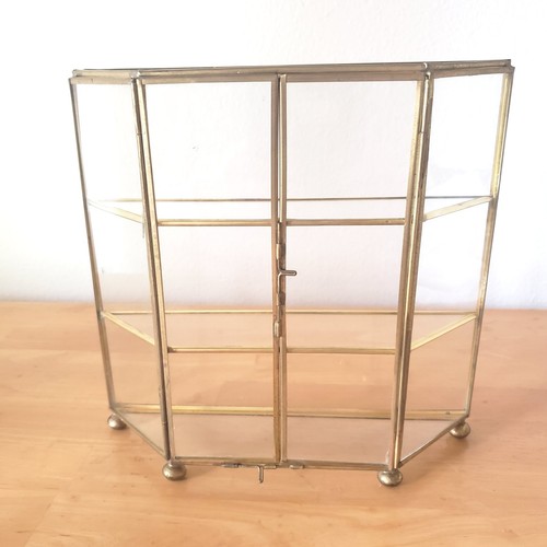 Vintage brass glass - vintage,