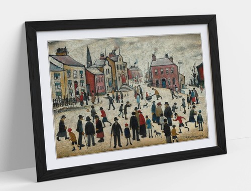 Lowry people standing - lowry,,