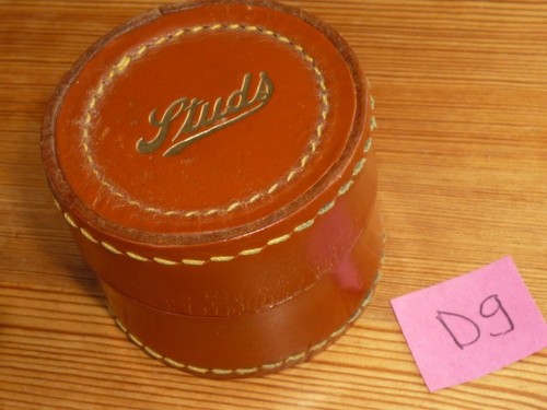 Vintage leather stud - stud, dg