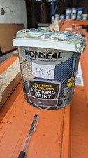 Ronseal Ultimate Protection Decking Paint SLATE - 5 Litre DAMAGED TIN