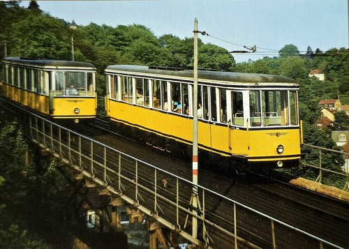 Postcard dresden funicular - postcard,