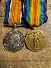 WW1 War and Victory pair to Royal Scots