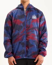 NEWCASTLE UNITED Hoodie Windbreaker Jacket Mens Large Hooded Rain Coat NUH6