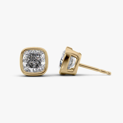 Diamond earrings gold - diamond,