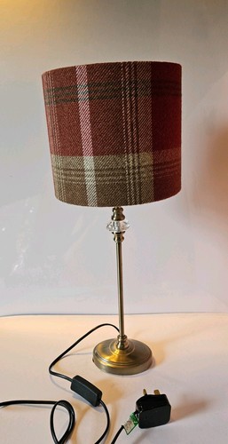 Red cream tartan - red,