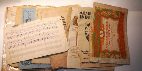Mixed lot antique zither - lot,