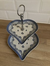 2 Tier Heart Shaped Cake Stand