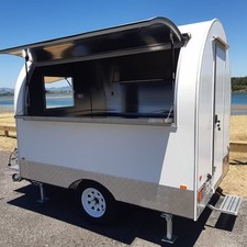 Curved roof food trailer - curved,