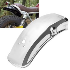 Rear Fender Mudguard Fit Suzuki GN125/GN250 Stainless Steel Motorcycle Chrome