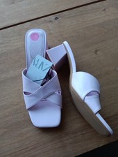 LADIES PINK ZARA  AIRFIT EXTRA COMFORT HEELED SANDALS SIZE 5 BNWT