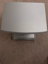 Retro Metallic Wood TV Stand