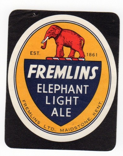 Beer label fremlins brewery - beer, label: