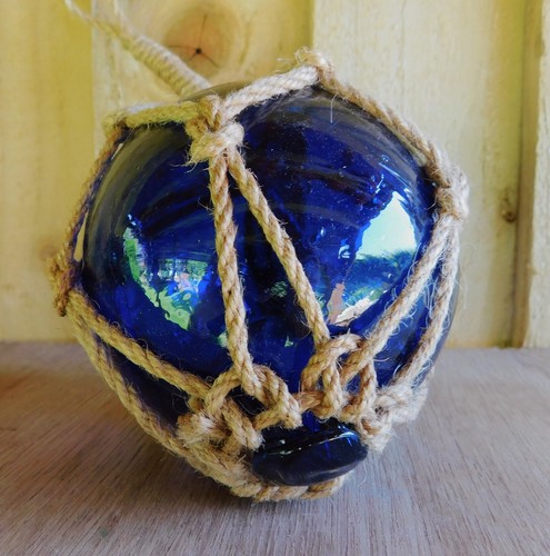 Glass witches ball blue - witches, |