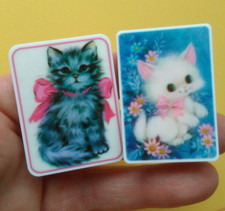 Vintage Style Dolls House Lundby Size Picture Cats Kittens Miniature 1:16 Barton