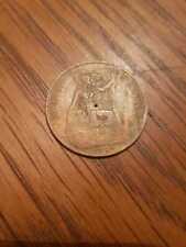 Rare ￼slot machine cheat coin￼ one penny with tiny hole blank one side