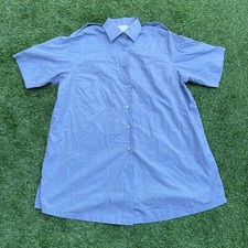 RAF Maternity Shirt Short Sleeved Royal Air Force Ladies Blue Polycotton G1
