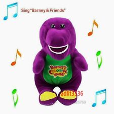 Barney The Dinosaur Sing I LOVE YOU Song Purple Soft Plush Doll Toy 12'' Gift
