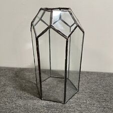 Vtg Leaded Glass Tabletop