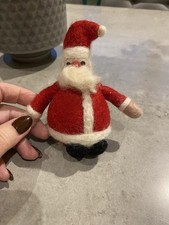 Amica Felt Father Christmas Santa Tree Decoration Red Wool