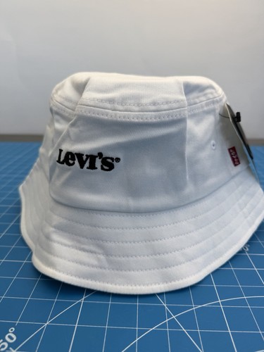 Levi white bucket hat - white,