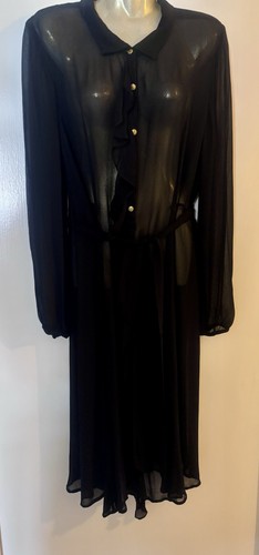 Biba sheer black half - sheer,