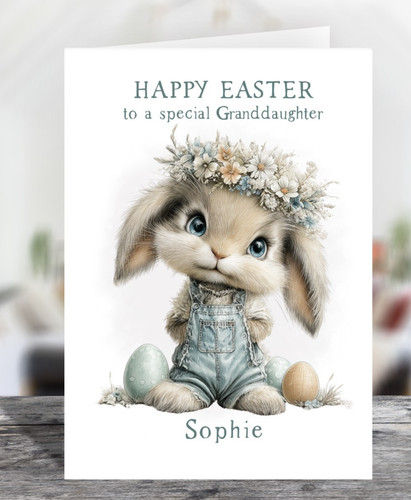Rustic denim easter bunny - rustic,