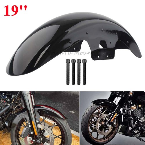 Vivid black front fender - 19",