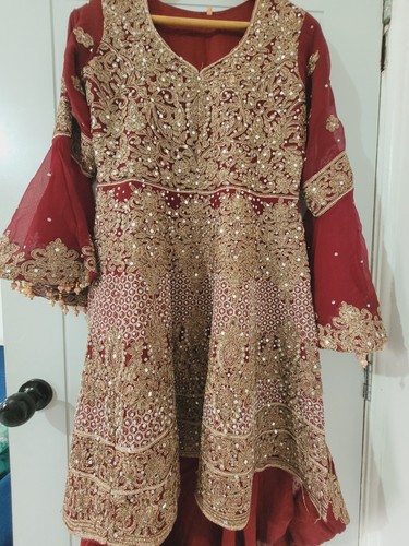 Burgundy women asian wedding - burgundy,