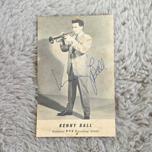 Kenny ball signed photo - kenny,