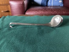 Vintage Long Hanging Handle Mermaid Large Stainless Steel Ladle 7 oz