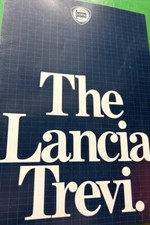 The Lancia Trevi Original Car Sales Brochure Collectible May 1981