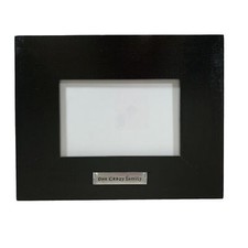 One Crazy Family Photo Black Frame Tabletop Fits 4"x6" Picture Silver Plate