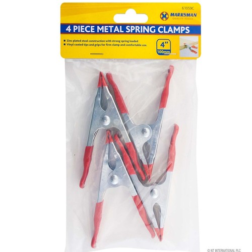 Metal spring clamps - 4x, 4