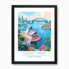 Sydney Opera Art Print Framed