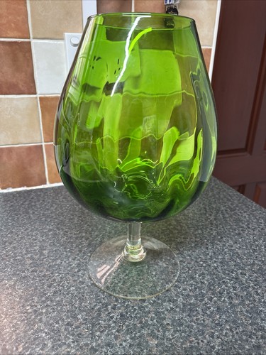 Brandy glass shaped vase - glass, very