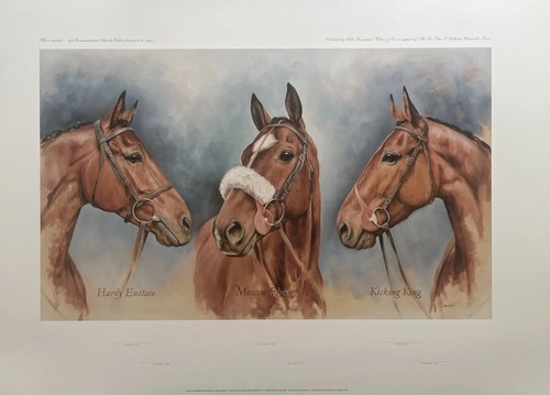 Horse racing print three - horse,