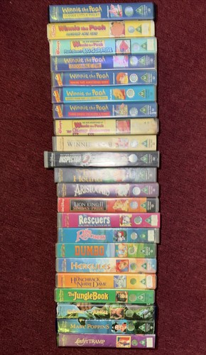 Disney vhs job lot x22 - lot,
