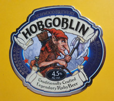WYCHWOOD brewery beer pump clip badge front HOBGOBLIN cask real ale