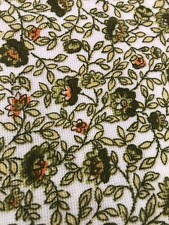 1950's Fabric Green & Orange