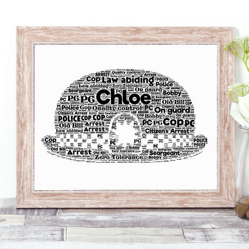 Personalised police word - police,