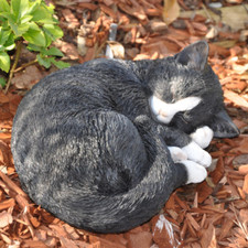 Garden ornament cat laying - ornament,