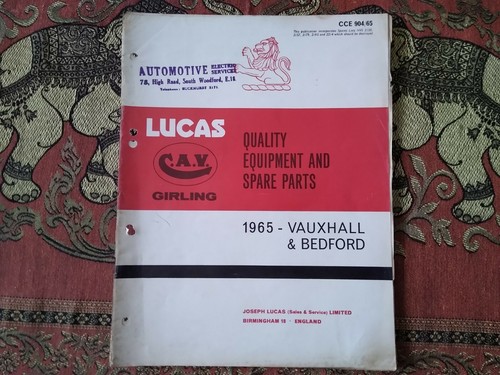 Lucas spare parts - 1965,