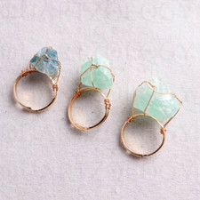 Green Fluorite ring wire