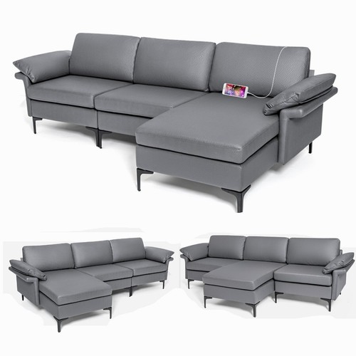 Modular shaped seater sofa - modular,