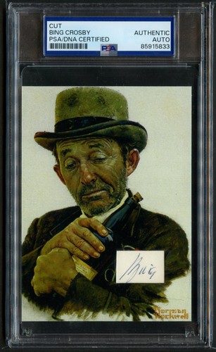 Bing crosby signed autograph - bing,