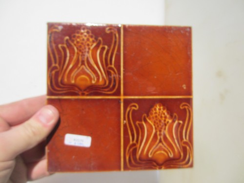 Antique ceramic tile - ceramic,