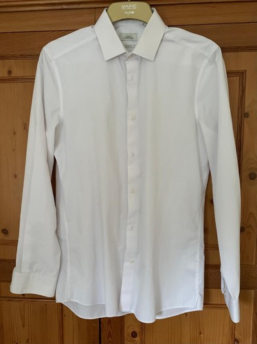 Next shirting men white slim - shirting,