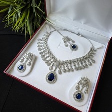 Bespoke Sapphire Blue Necklace